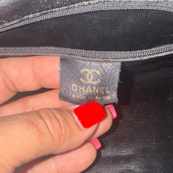 Fashionable Black Leather Chain Shoulder Bag - Picture 5 of 10